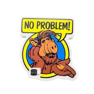 Vintage ALF Burger King Magnet No Problem Alien Fast Food TV Show Collectible